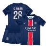 Oficiální Fotbalový Dres Paris Saint-Germain Carlos Soler 28 Domácí 2024-25 pro Děti